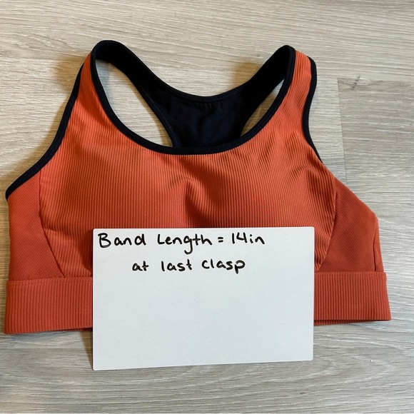 Zyia Active Burnt Orange Premium Ribbed Adjustable Sports Bra - L - Picture 5 of 5